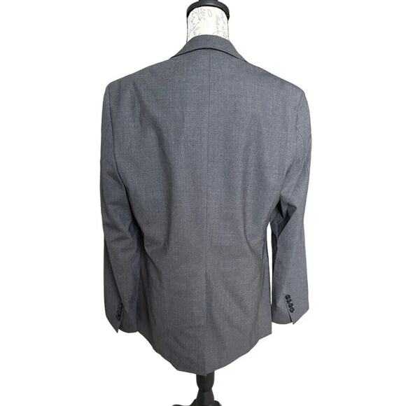 Theory Xylo NP Charcoal Gray Blazer 40R – Stretch Wool Single-Breasted - Picture 2 of 5